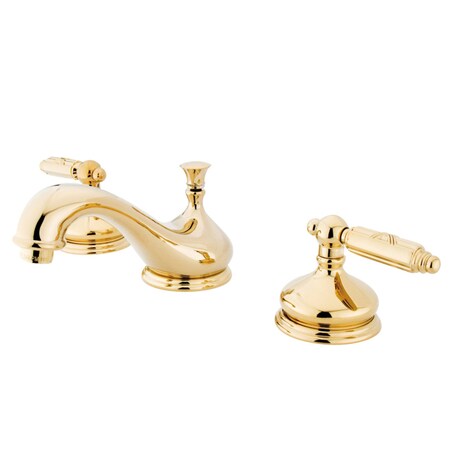 Kingston Brass KS1162GL 8" Widespread Bathroom Faucet, Polished Brass KS1162GL